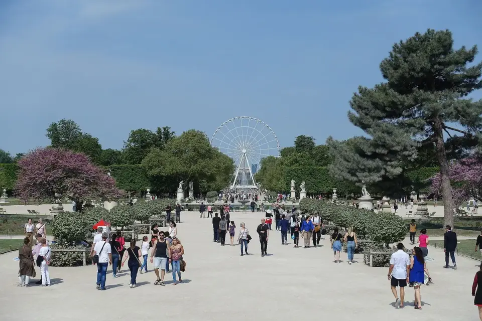 The Tuileries Garden, where the royal palace once stood
